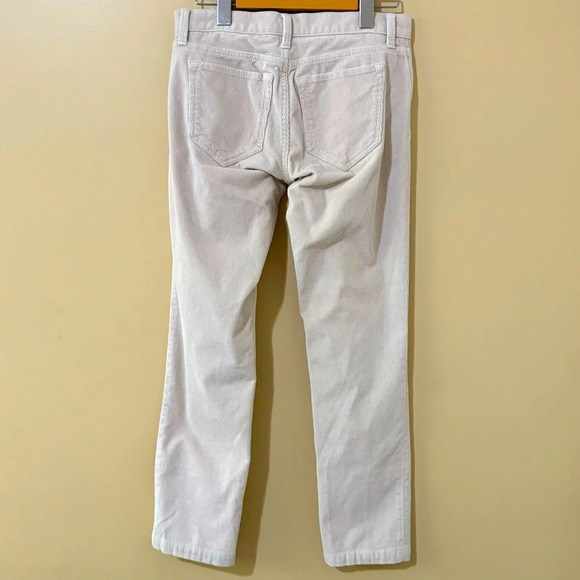 Banana Republic| Ivory Corduroy Straight Leg Pants Sz 25 - Picture 3 of 8